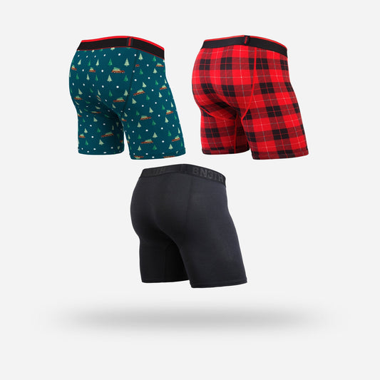 CLASSIC ICON BOXER BRIEF : HOME FOR THE HOLIDAYS 3 PACK
