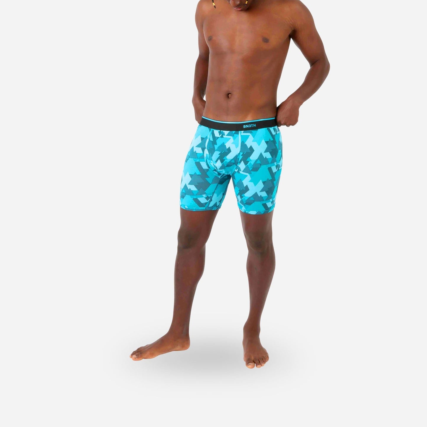 MENS UNDERWEAR - BOXER BRIEF: GEOTREES TEAL