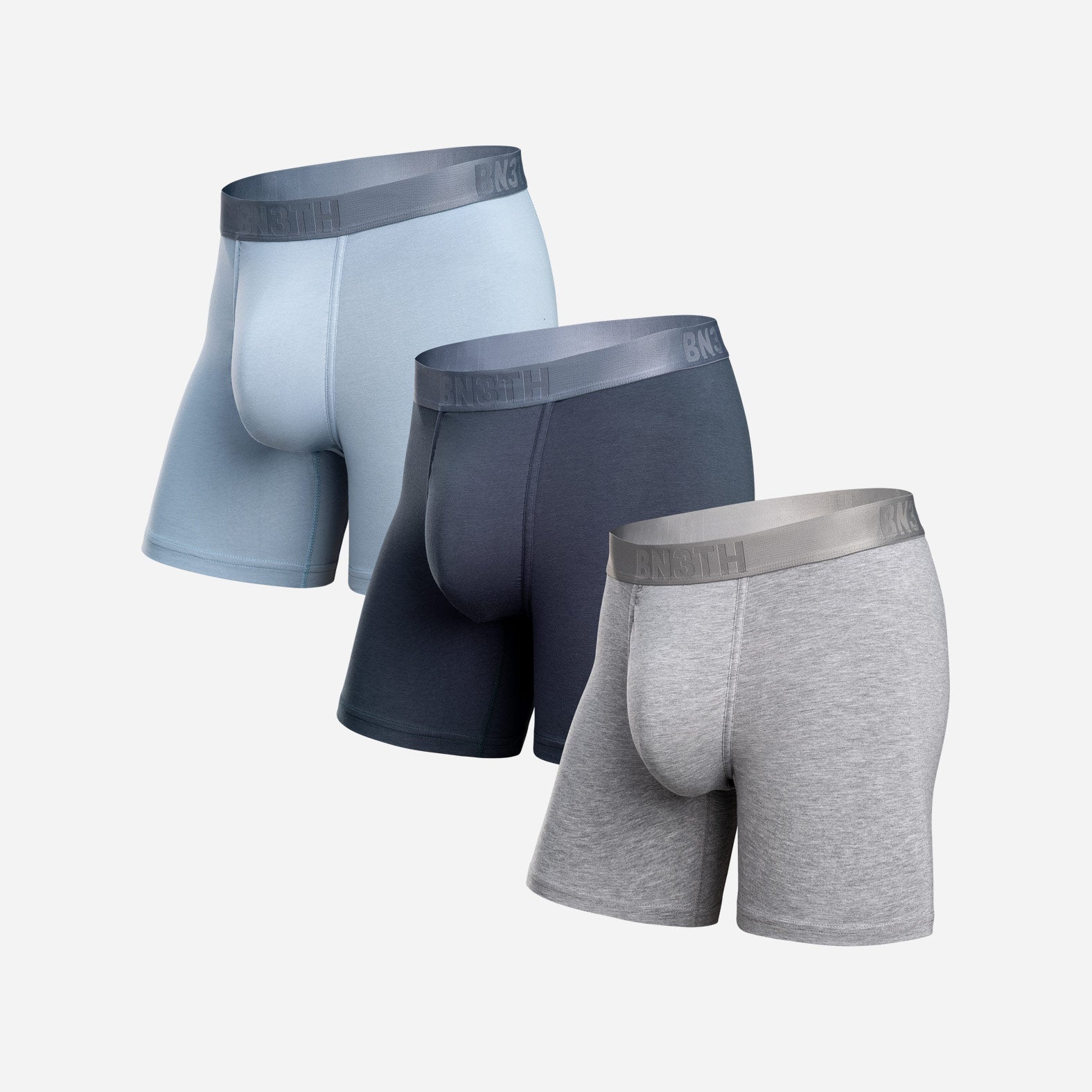 Classic Essentials Boxer Brief: Dusty/Midnight/Heather Gray 3 Pack ...