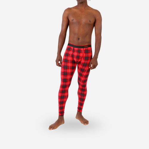 MENS CLASSIC FULL LENGTH: FIRESIDE PLAID RED